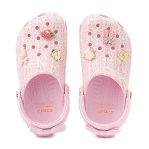 LoveShackFancy crocs kids size 2 pink milk classic clogs / slip on shoes